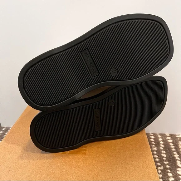 Steve Madden Girls 2 Combat Boots Shoes Figaro Bone Zipup Platform Laceup NIB - Picture 4 of 6